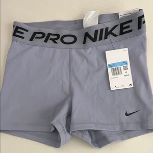 Nike Pro Light Gray Training Shorts